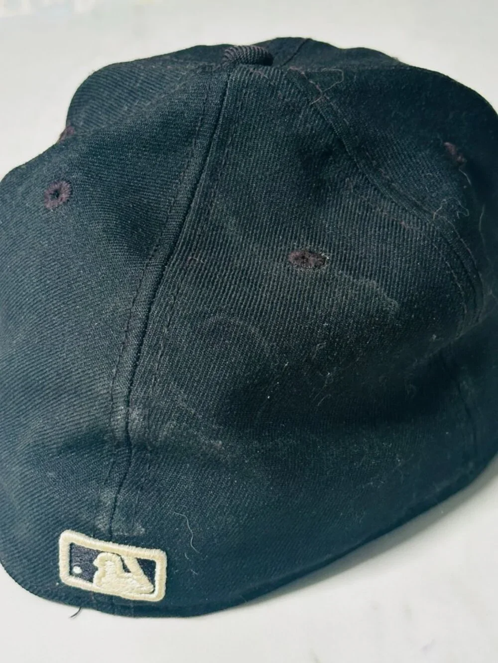 MLB Los Angeles Angels Anaheim New Era 59Fifty ‘Blackout’ Hat. Men’s Size 7 5/8